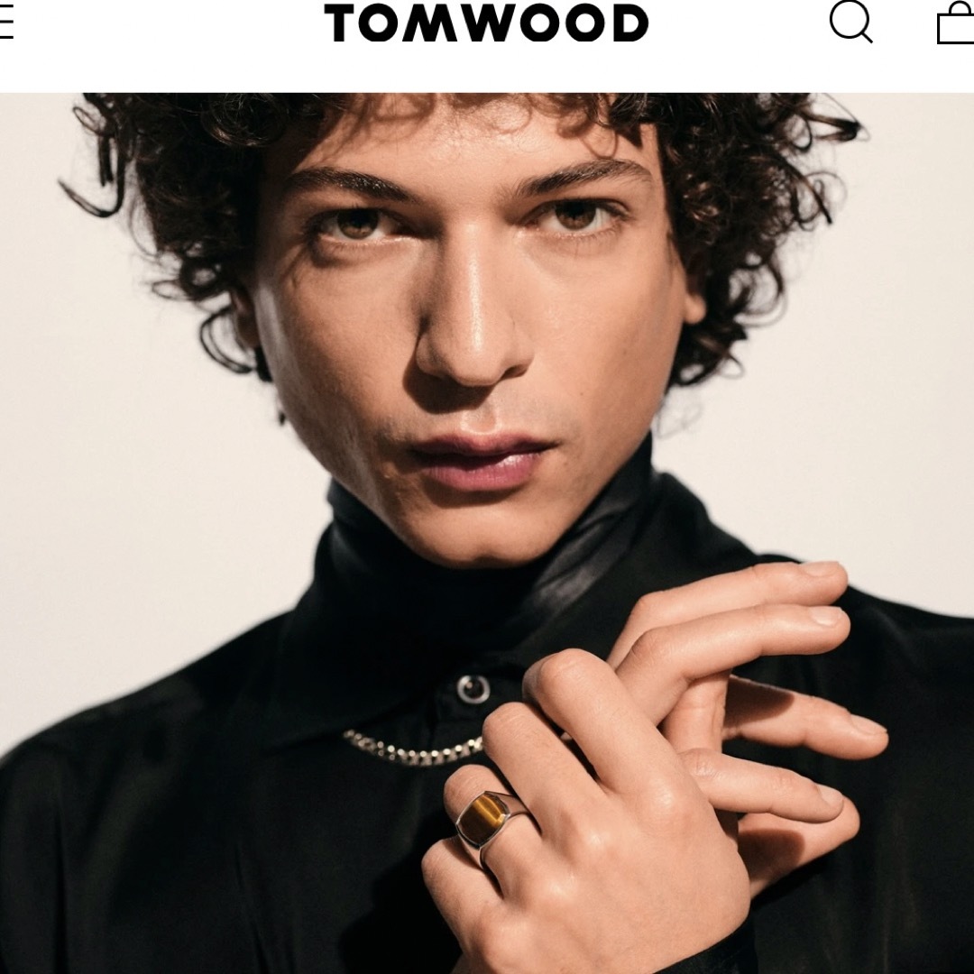 TOM WOOD(トムウッド)の新品 TOM WOOD トムウッド CUSHION タイガーアイリング 指輪 メンズのアクセサリー(リング(指輪))の商品写真