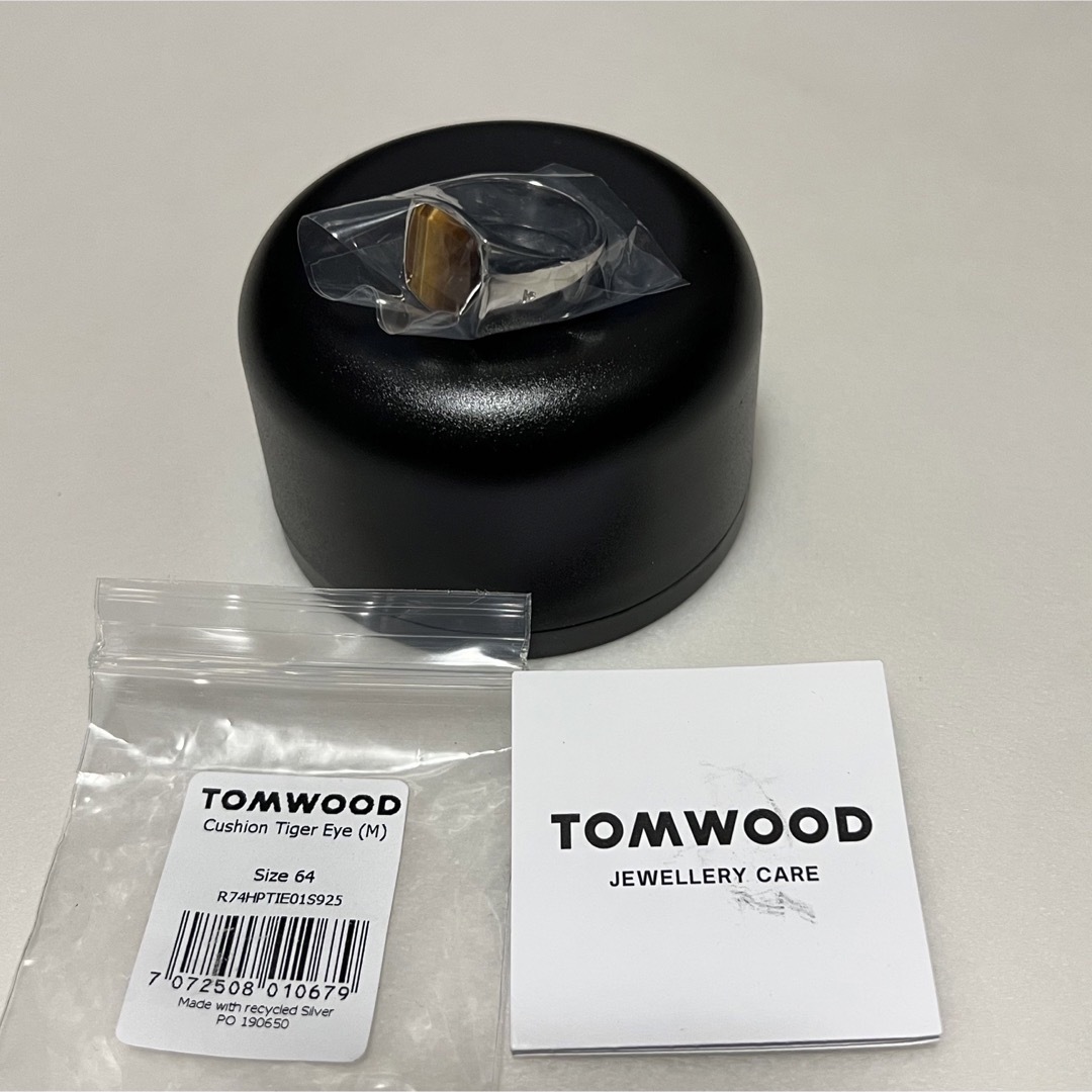 TOM WOOD(トムウッド)の新品 TOM WOOD トムウッド CUSHION タイガーアイリング 指輪 メンズのアクセサリー(リング(指輪))の商品写真