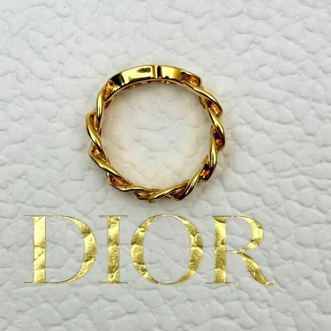 Christian Dior(クリスチャンディオール)のDior CD ロゴ 指輪 リング ゴールド カラー M サイズ 化粧箱 付 その他のその他(その他)の商品写真