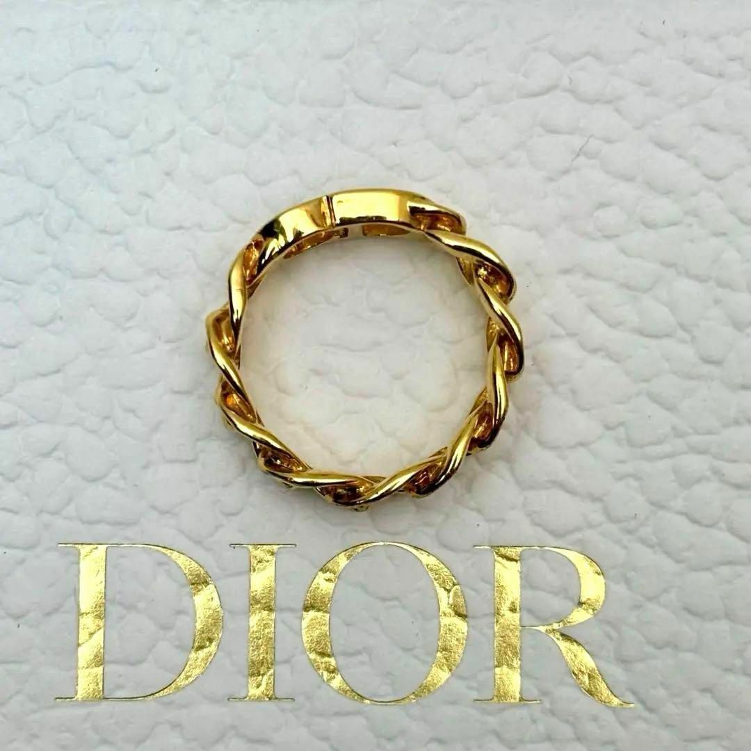 Christian Dior(クリスチャンディオール)のDior CD ロゴ 指輪 リング ゴールド カラー M サイズ 化粧箱 付 その他のその他(その他)の商品写真