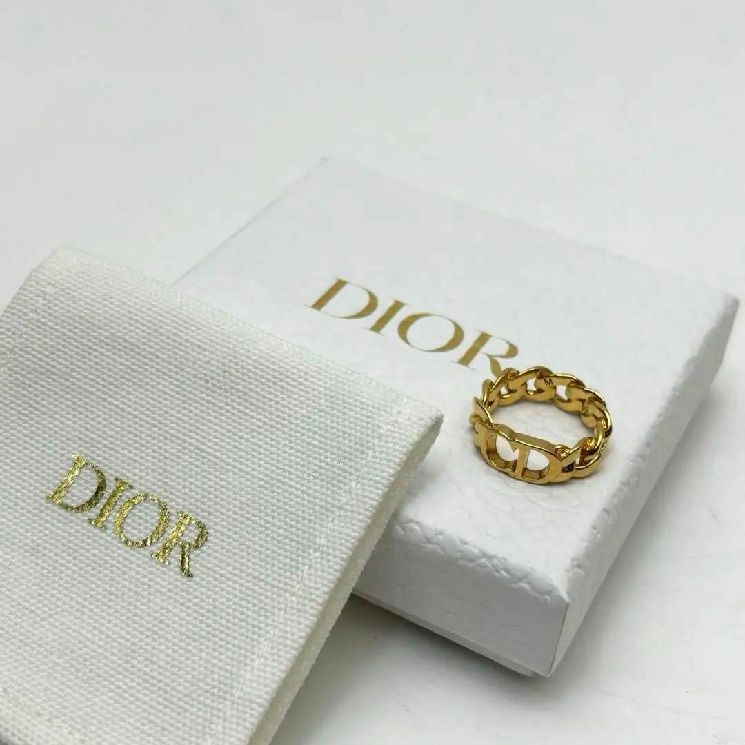 Christian Dior(クリスチャンディオール)のDior CD ロゴ 指輪 リング ゴールド カラー M サイズ 化粧箱 付 その他のその他(その他)の商品写真