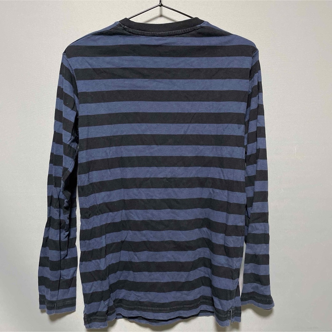 UNIQLO(ユニクロ)のUNIQLO ユニクロ　ボーダー　長袖シャツ　ロンT   S メンズのトップス(Tシャツ/カットソー(七分/長袖))の商品写真