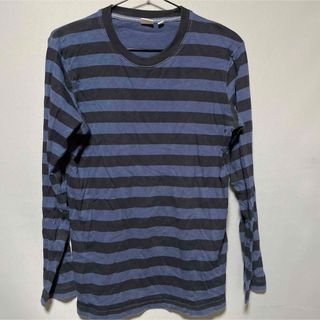 ユニクロ(UNIQLO)のUNIQLO ユニクロ　ボーダー　長袖シャツ　ロンT   S(Tシャツ/カットソー(七分/長袖))