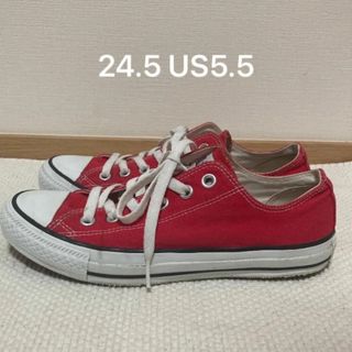 コンバース(CONVERSE)のCONVERSE ALL STAR ローカット　赤(スニーカー)