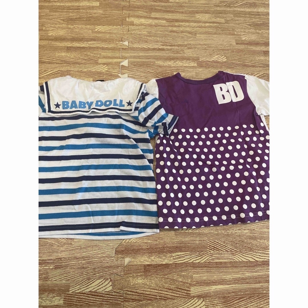 BABYDOLL(ベビードール)のベビードールTシャツ２枚グミ キッズ/ベビー/マタニティのキッズ服男の子用(90cm~)(Tシャツ/カットソー)の商品写真