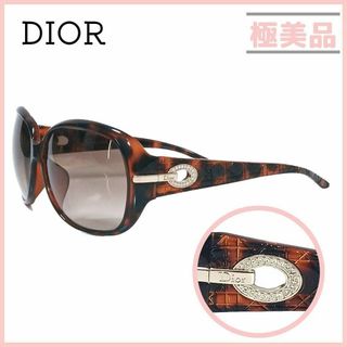 ディオール(Dior)のクリスチャンディオール サングラス カナージュ べっ甲風 ラインストーン(サングラス/メガネ)