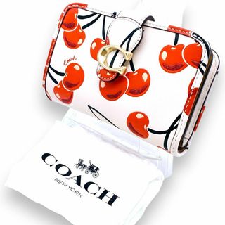 COACH - 美品 コーチ coach 財布 タビー ミディアム  さくらんぼ チェリー