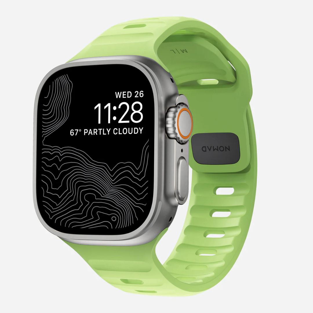 Apple Watch(アップルウォッチ)のNOMAD 限定スポーツバンド glow 45mm AppleWatch スマホ/家電/カメラのスマホアクセサリー(その他)の商品写真