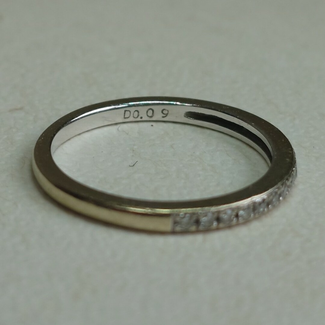 PonteVecchio(ポンテヴェキオ)のポンテヴェキオ K18 0.09ct ダイヤモンド ハーフエタニティ リング レディースのアクセサリー(リング(指輪))の商品写真