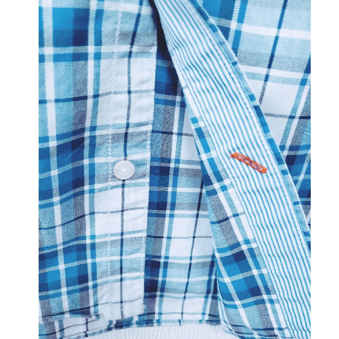 TOMMY HILFIGER(トミーヒルフィガー)のトミーヒルフィガー　チェックシャツ　七分袖 メンズのトップス(シャツ)の商品写真