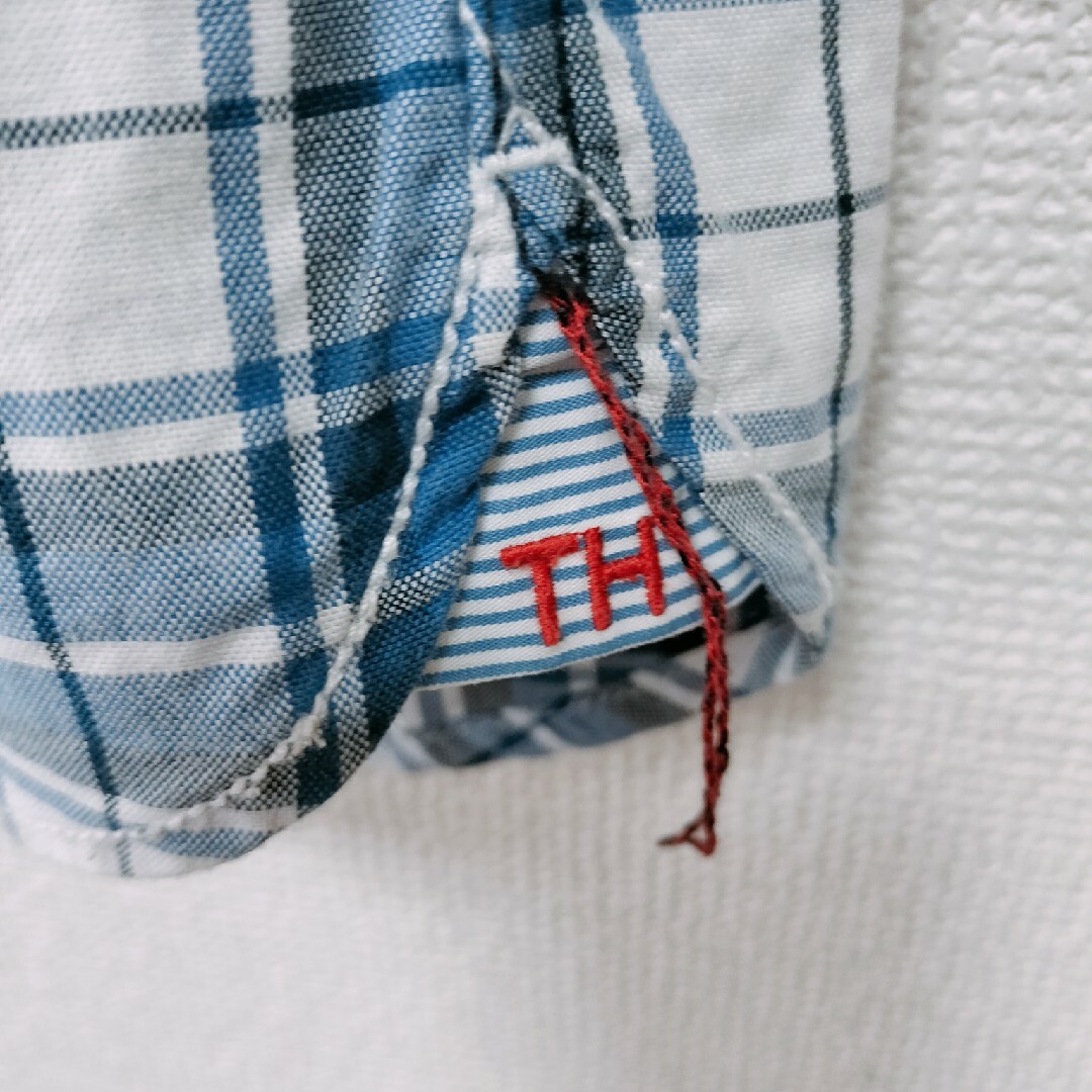 TOMMY HILFIGER(トミーヒルフィガー)のトミーヒルフィガー　チェックシャツ　七分袖 メンズのトップス(シャツ)の商品写真