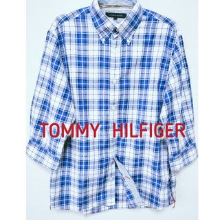 トミーヒルフィガー(TOMMY HILFIGER)のトミーヒルフィガー　チェックシャツ　七分袖(シャツ)