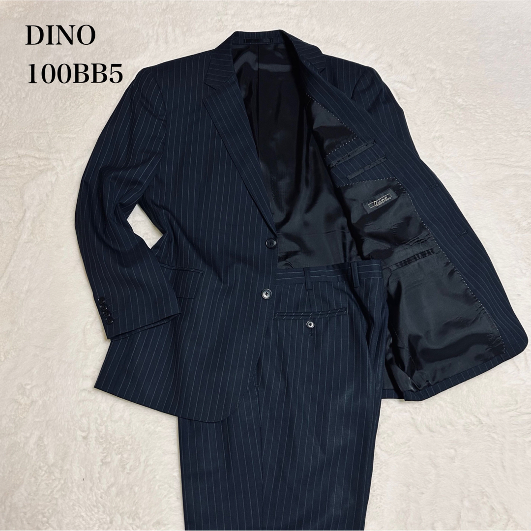 メンズスーツ セットアップ　DINO  100BB5  M  ネイビーストライプ メンズのスーツ(セットアップ)の商品写真