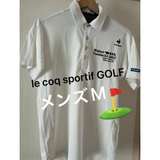 ルコックスポルティフ(le coq sportif)のle coq sportif GOLF ゴルフ ポロシャツメンズM 【美品】(ウエア)