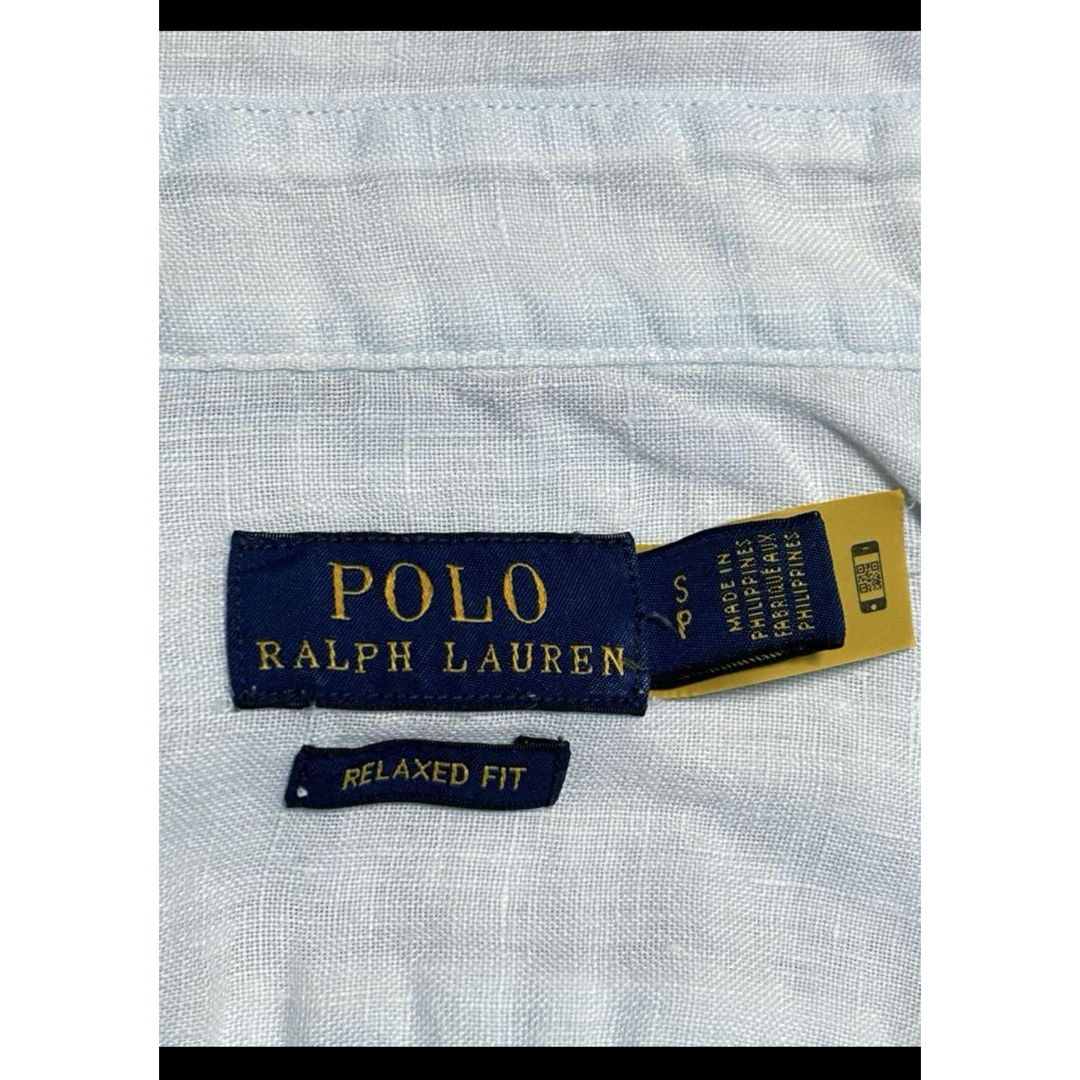 Ralph Lauren(ラルフローレン)の【最高級 リネン100%】 ラルフローレン シャツ アイスホワイト NO1950 レディースのトップス(シャツ/ブラウス(長袖/七分))の商品写真