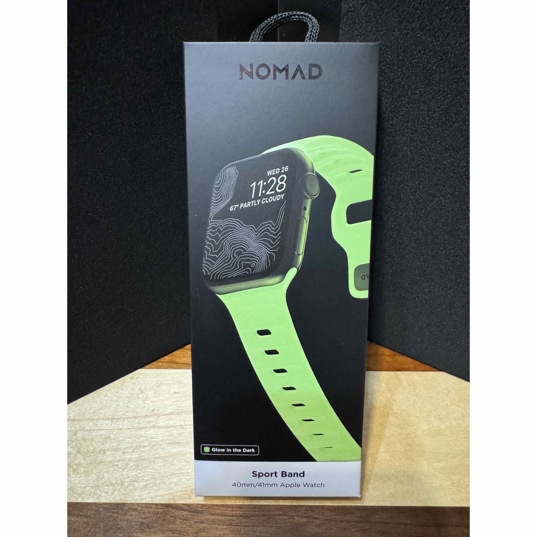 NOMAD 限定スポーツバンド glow 41mm AppleWatch スマホ/家電/カメラのスマートフォン/携帯電話(その他)の商品写真