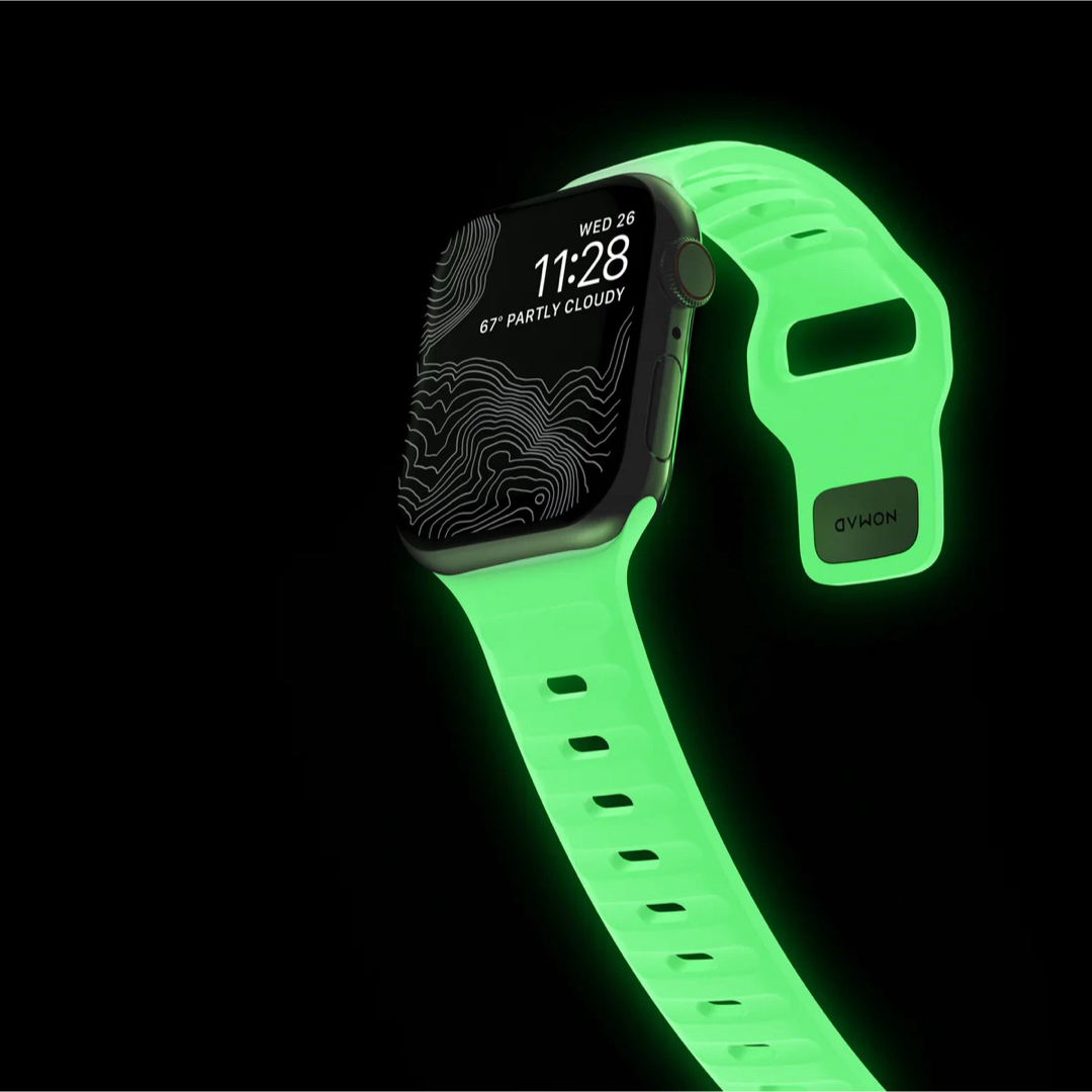 NOMAD 限定スポーツバンド glow 41mm AppleWatch スマホ/家電/カメラのスマートフォン/携帯電話(その他)の商品写真