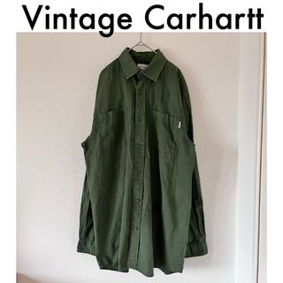 カーハート(carhartt)の【Vintage】Carhartt シャツ 80' ヴィンテージ used 古着(シャツ)