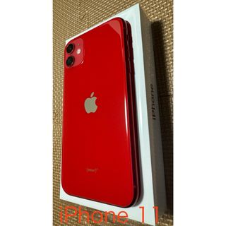 アイフォーン(iPhone)のiPhone 11 64GB  (PRODUCT)RED SIMフリー(スマートフォン本体)