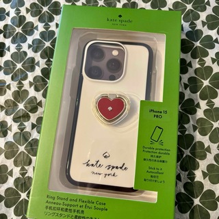 ケイトスペードニューヨーク(kate spade new york)の【katespade】 iPhone15Proケース ハートリング(iPhoneケース)