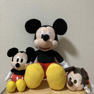 ミッキーマウス(ミッキーマウス)のDisney/ディズニー/ミッキーマウス /ぬいぐるみ/3つセット(キャラクターグッズ)