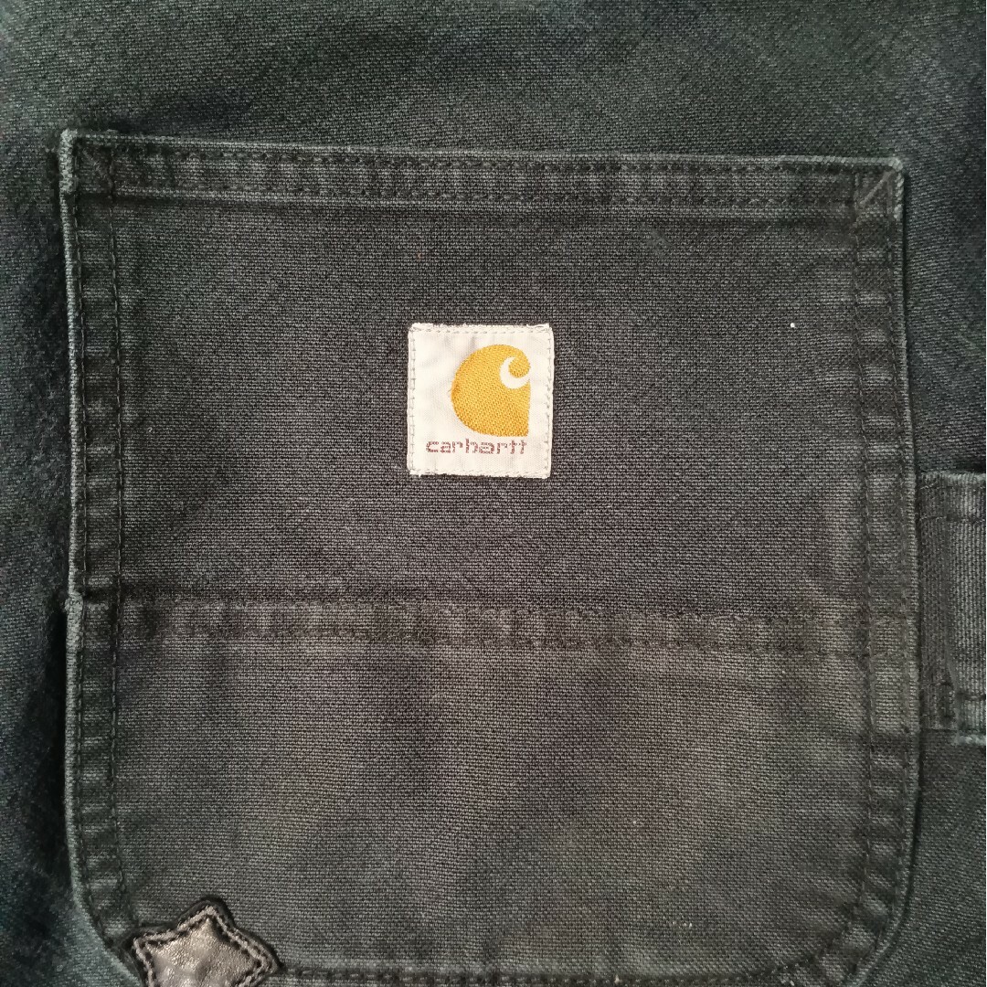 Chrome Hearts(クロムハーツ)のCarhartt（W33 / 84cm）ダブルニー　クロスパッチカスタム メンズのパンツ(ペインターパンツ)の商品写真