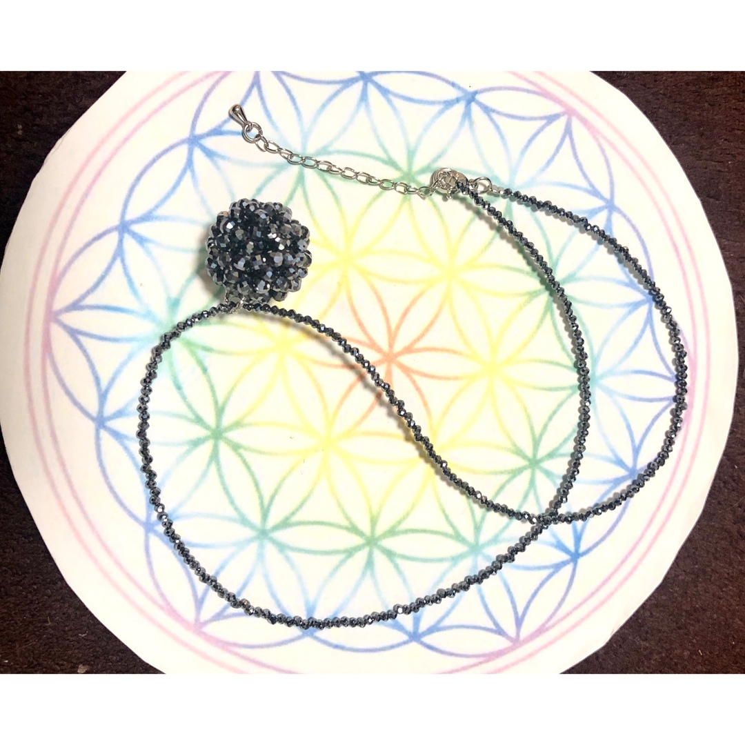 神聖幾何学　フラーレン　高純度テラヘルツ　ネックレス レディースのアクセサリー(ネックレス)の商品写真