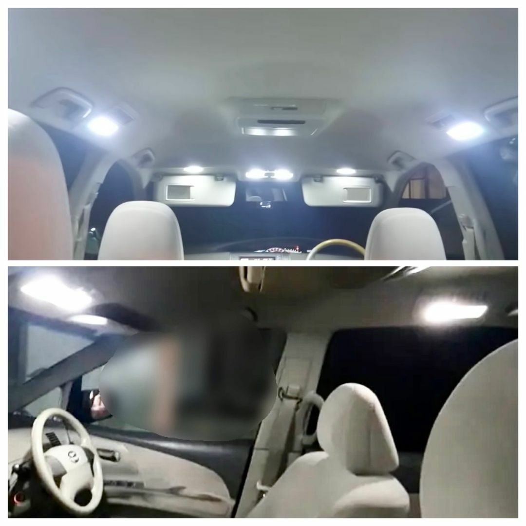 エスティマ 50系 20系 専用設計 LEDルームランプ セット 純白光 自動車/バイクの自動車(車種別パーツ)の商品写真
