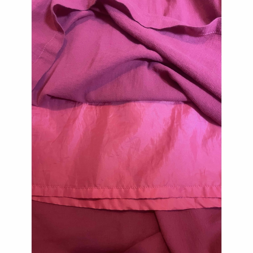 ピンクのスカートM レディースのスカート(ロングスカート)の商品写真
