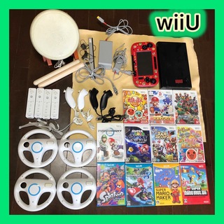 ウィーユー(Wii U)のWii U 32ギガ　本体　マリオカート　太鼓の達人　4人で遊べる(家庭用ゲーム機本体)