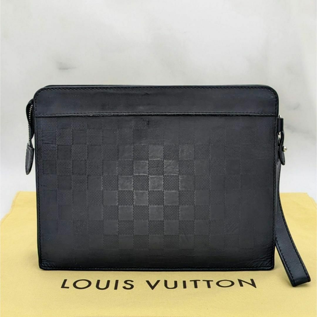 LOUIS VUITTON(ルイヴィトン)のルイヴィトン ダミエ アンフィニ クラッチバッグ ブラック セカンドバッグ メンズのバッグ(セカンドバッグ/クラッチバッグ)の商品写真