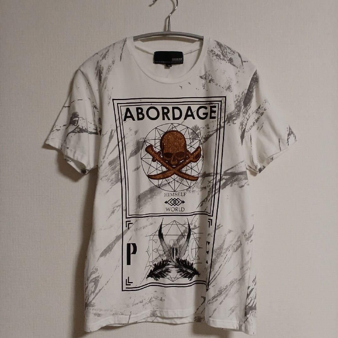 【即日発送】美品。ABORDAGE スカルワッペン S/Sカットソー メンズのトップス(Tシャツ/カットソー(半袖/袖なし))の商品写真