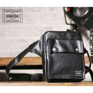 【極美品】PORTER   ポーター　レザー　ショルダー　　フリースタイル(ショルダーバッグ)