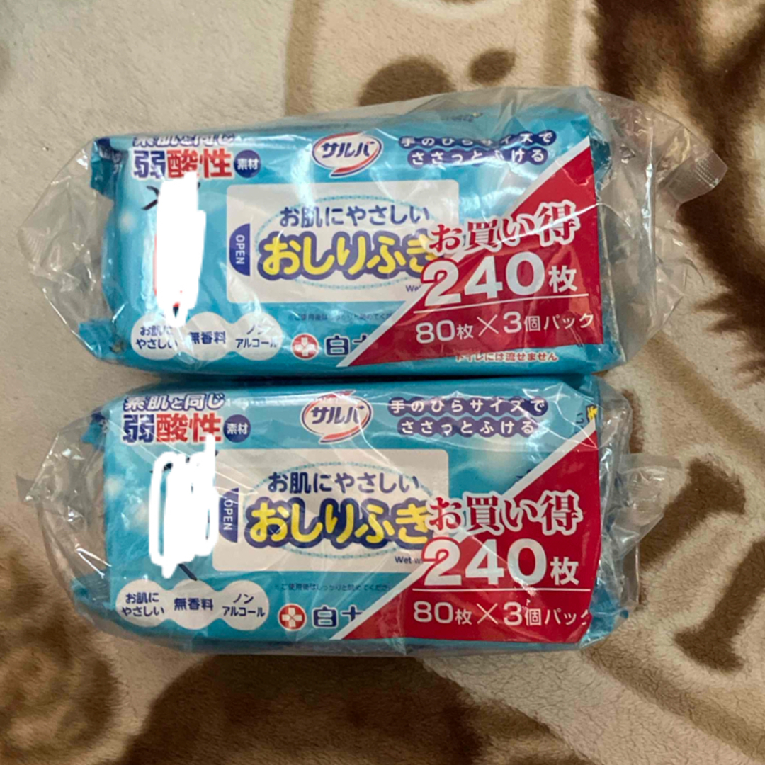 おしり拭き　80枚✖️3パック✖️2 その他のその他(その他)の商品写真