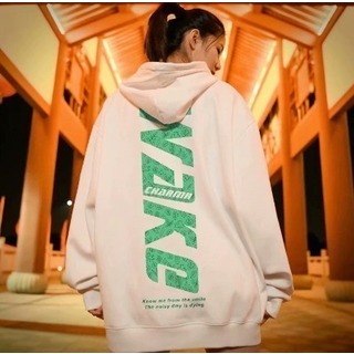 【即購入OK】パーカー　ホワイト　XL　ビッグシルエット　男女兼用　韓国　新品(パーカー)