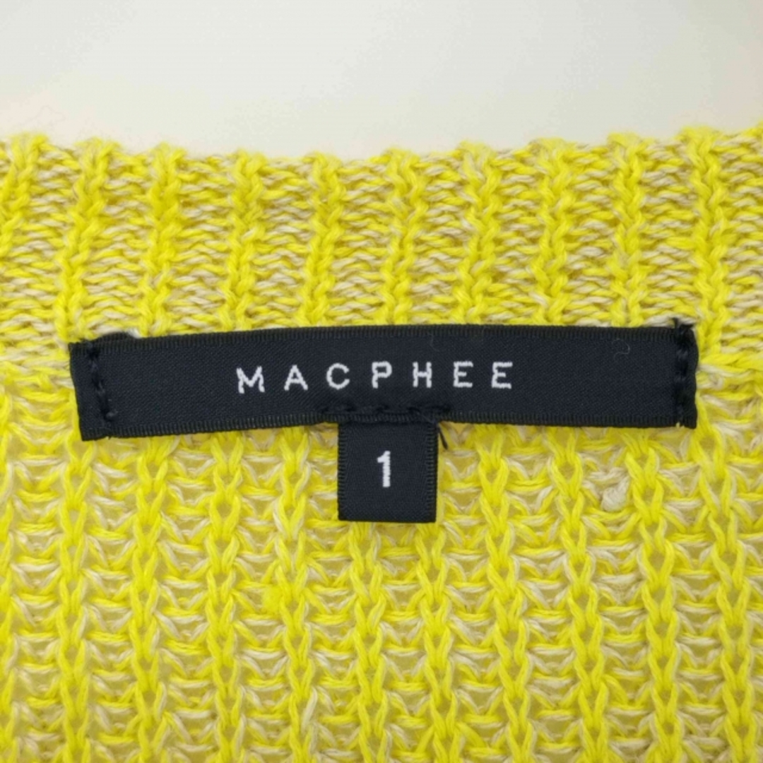 MACPHEE(マカフィー)のMACPHEE(マカフィー) リネン混 サマーニット Vネックセーター  レディースのトップス(カットソー(長袖/七分))の商品写真