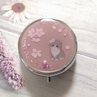 猫ちゃん　小物入れ　アクセサリーケース　サプリケース　ハンドメイド(その他)