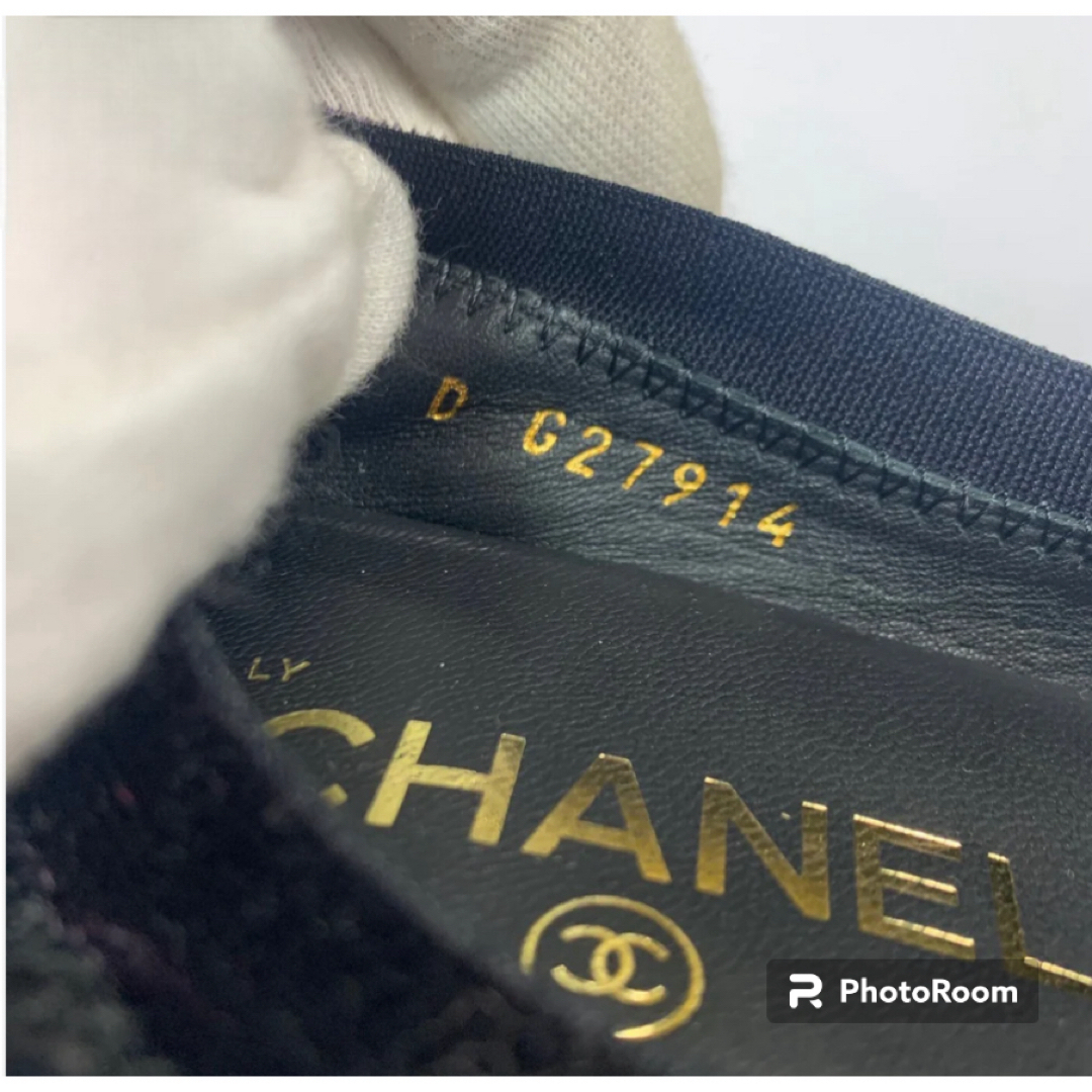 CHANEL(シャネル)の【未使用・箱付き】CHANEL シャネル　カメリア   レザーパンプス ３６C レディースの靴/シューズ(バレエシューズ)の商品写真