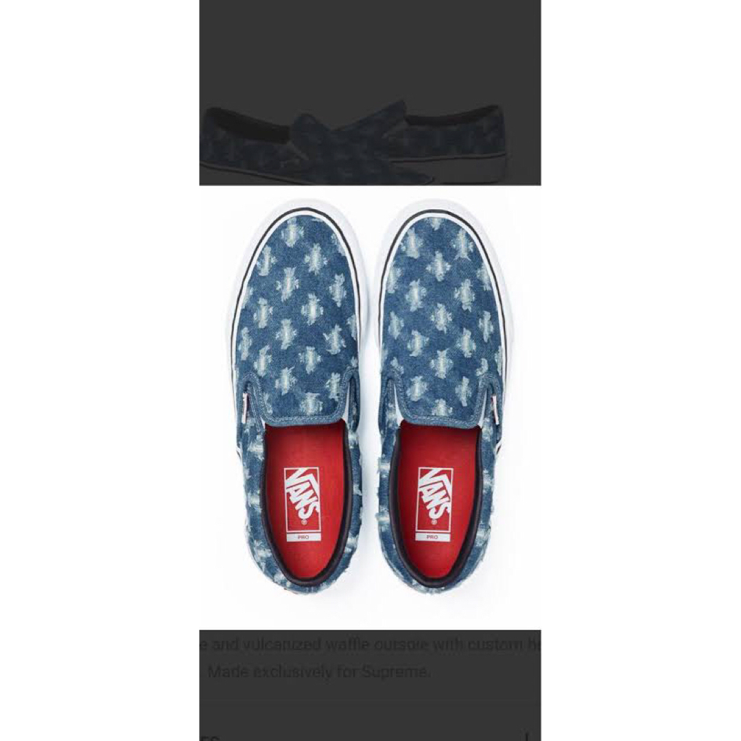 Supreme(シュプリーム)のSupreme Vans Denim Slip-On Pro 新品未使用 メンズの靴/シューズ(スニーカー)の商品写真