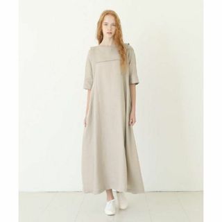 未使用　Mochi モチ　sailor linen dress　ナチュラル　2(ロングワンピース/マキシワンピース)