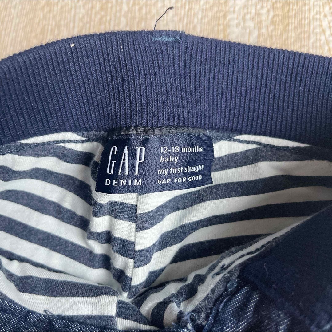 babyGAP(ベビーギャップ)のベビー GAP  デニムパンツ　80  長ズボン　デニム　ウエストゴム キッズ/ベビー/マタニティのベビー服(~85cm)(パンツ)の商品写真