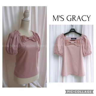 M'S GRACY*リボンパフスリーブカットソー トップス