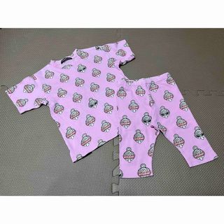 ヒステリックミニ(HYSTERIC MINI)のHYSTERIC MINI ヒスミニ 半袖セットアップ 中古 100cm(Tシャツ/カットソー)