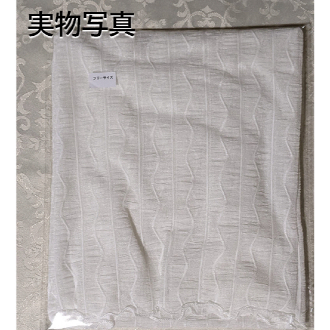 Kst00 シアートップス 透け感 シースルー 重ね着 タートルネック ホワイト レディースのトップス(カットソー(長袖/七分))の商品写真