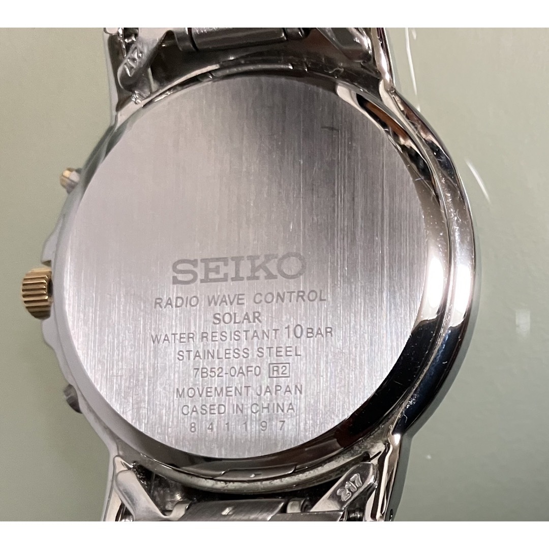 SEIKO(セイコー)の★稼働品★SEIKO セイコー★電波ソーラー★7B52-0AF0★メンズ腕時計★ メンズの時計(腕時計(アナログ))の商品写真