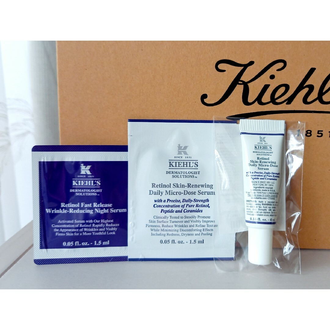 Kiehl's(キールズ)のキールズ DSRTN リニューイングセラム＆ナイトコンセントレート　レチノール コスメ/美容のスキンケア/基礎化粧品(美容液)の商品写真