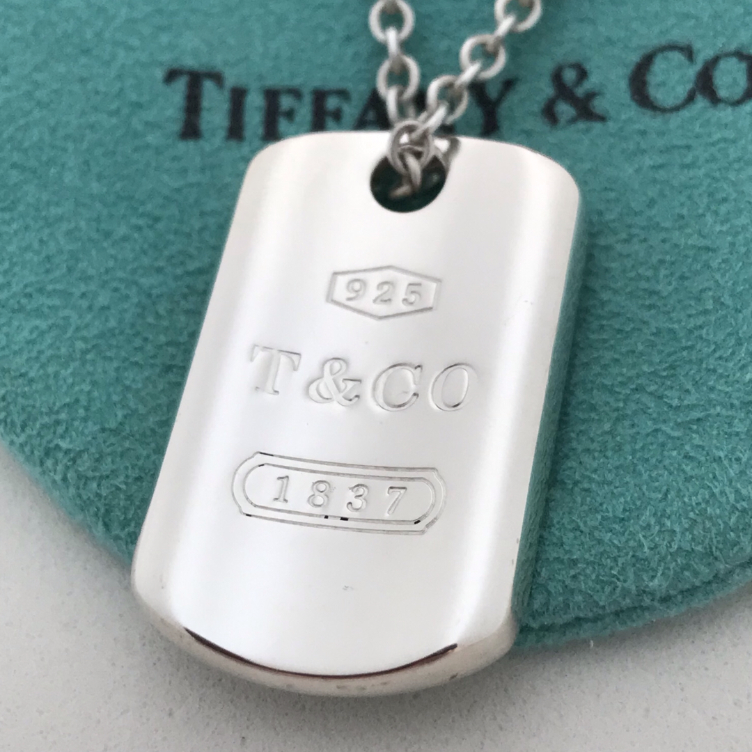 Tiffany & Co. - Tiffany 1837ドッグタグプレート ネックレス Tiffany & Co. - Tiffany 1837ドッグタグプレート ネックレス