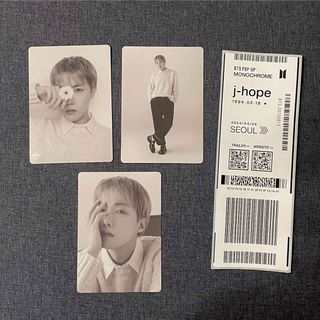 ボウダンショウネンダン(防弾少年団(BTS))のBTS MONOCHROME POPUP J-HOPE ホビ ミニフォトカード(アイドルグッズ)