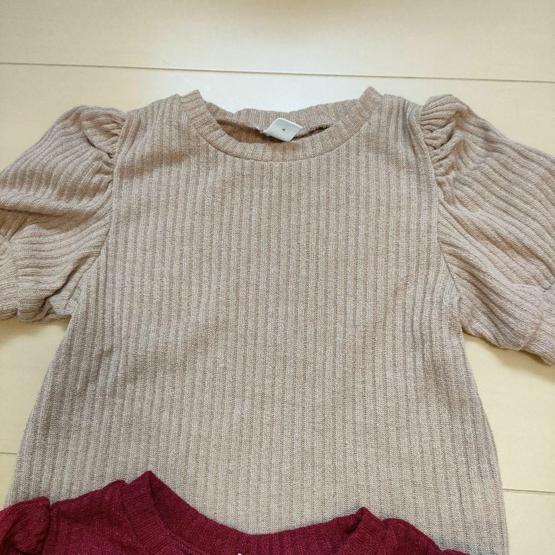 半袖　ニットTシャツ　こども服　子供服　110 120 130 キッズ/ベビー/マタニティのキッズ服女の子用(90cm~)(Tシャツ/カットソー)の商品写真