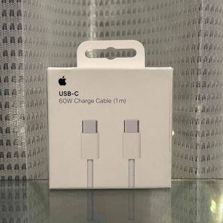 アップル(Apple)の新品未使用 純正Apple 60W C to C 充電ケーブル1m 編み込み式(バッテリー/充電器)